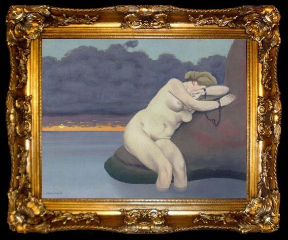 framed  Felix Vallotton Chained Andromeda, ta009-2